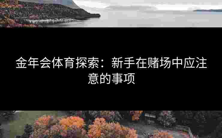 金年会体育探索：新手在赌场中应注意的事项